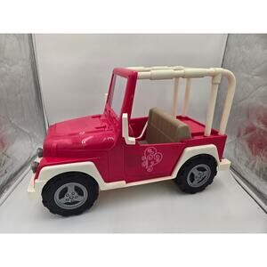 Our Generation My Way And Highways 4x4 Pink Doll Vehicle Jeep